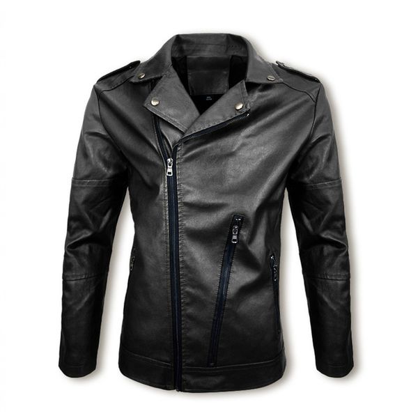 men's jackets spring and autumn new thin men's lapel pu leather jacket large locomotive leather jacket, Black;brown
men's jackets spring and autumn new thin men's lapel pu leather jacket large locomotive leather jacket, Black;brown