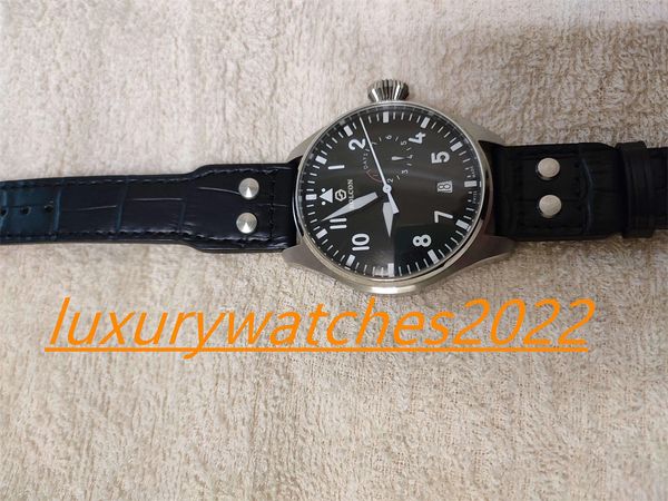 zr factory mens watches 46mm big pilot black dial automatic movement mechanical lether strap men's watches fashion luxury watch, Slivery;brown
zr factory mens watches 46mm big pilot black dial automatic movement mechanical lether strap men's watches fashion luxury watch, Slivery;brown
