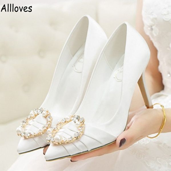 7cm white bridal shoes for wedding elegant pearls pleats heel pumps pointed toe women shoes stiletto al9855, Black
7cm white bridal shoes for wedding elegant pearls pleats heel pumps pointed toe women shoes stiletto al9855, Black