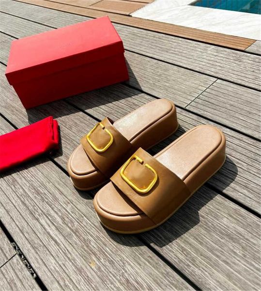 women summer slippers bench shoes stylish comfortable female mental buckle lady thick bottom soft sole genuine leather non slip versatile, Black
women summer slippers bench shoes stylish comfortable female mental buckle lady thick bottom soft sole genuine leather non slip versatile, Black