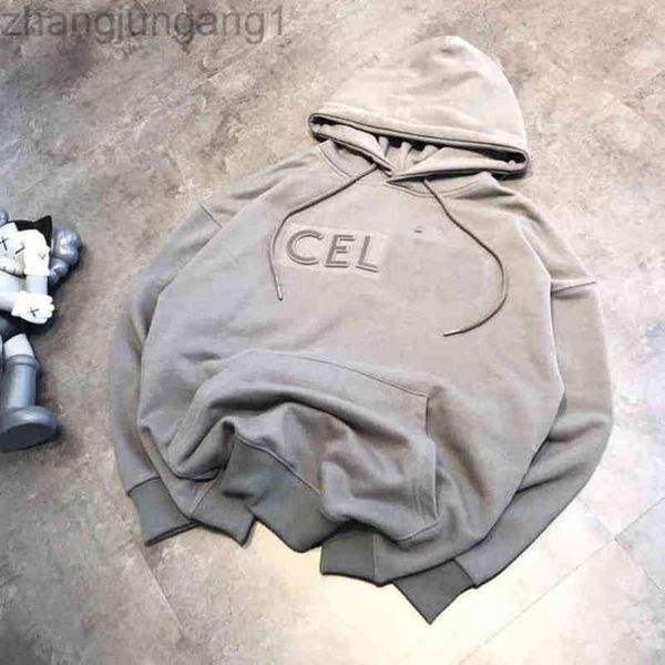 22ss designer cc fashion steel seal terry hooded 3d convex letters pure cotton men's and women's fashion cel hooded sweater sport, Black
22ss designer cc fashion steel seal terry hooded 3d convex letters pure cotton men's and women's fashion cel hooded sweater sport, Black