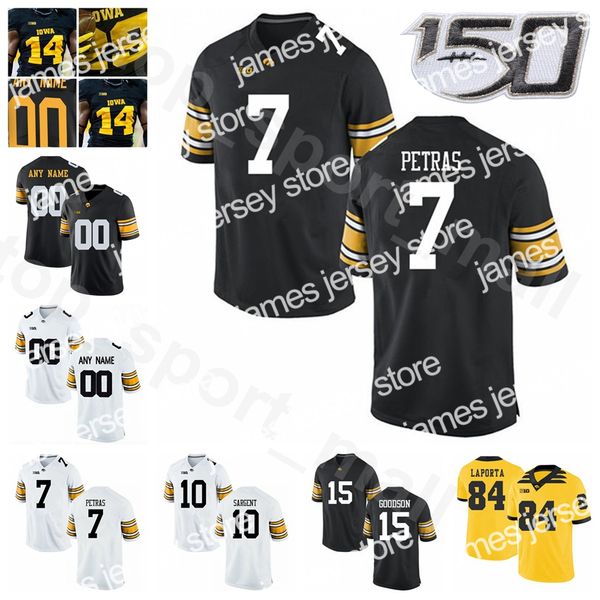 new ncaa iowa hawkeyes college football 7 spencer petras jersey 15 tyler goodson 10 mekhi sargent 84 sam laporta 6 ihmir smith-marsette cust, Black
new ncaa iowa hawkeyes college football 7 spencer petras jersey 15 tyler goodson 10 mekhi sargent 84 sam laporta 6 ihmir smith-marsette cust, Black
