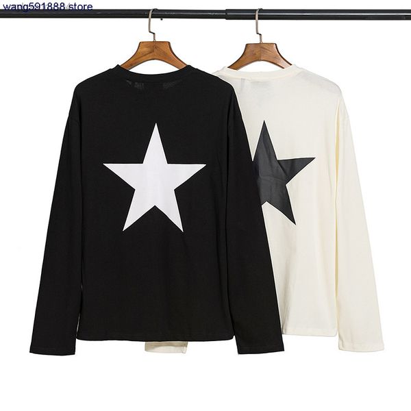 2022 fashion brand design essential fall winter hoodie fog five pointed star printing loose long sleeve youth pullover men's t-shirt ro, Black
2022 fashion brand design essential fall winter hoodie fog five pointed star printing loose long sleeve youth pullover men's t-shirt ro, Black