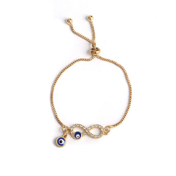 s3136 fashion jewelry evil eye bracelets figure eight small blue eye pendant adjustable bracelet, Golden;silver
s3136 fashion jewelry evil eye bracelets figure eight small blue eye pendant adjustable bracelet, Golden;silver