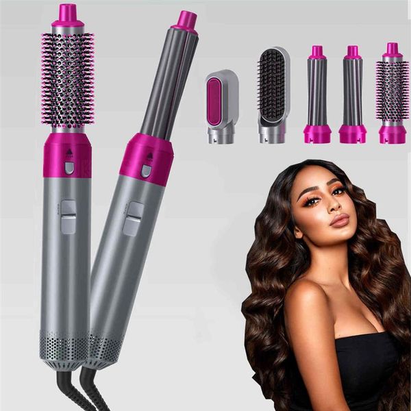new air 5 in 1 curling iron heat brush straightener blow dryer comb electric hairdryer set272a, Black
new air 5 in 1 curling iron heat brush straightener blow dryer comb electric hairdryer set272a, Black