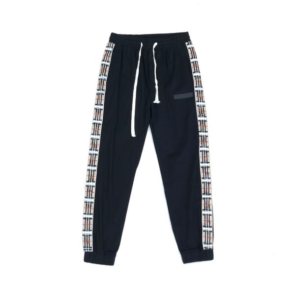men's pants trousers high street sweatpants fashion casual classic checked stripe print stitching 100% cotton high-grade soft hip hop s, Black
men's pants trousers high street sweatpants fashion casual classic checked stripe print stitching 100% cotton high-grade soft hip hop s, Black
