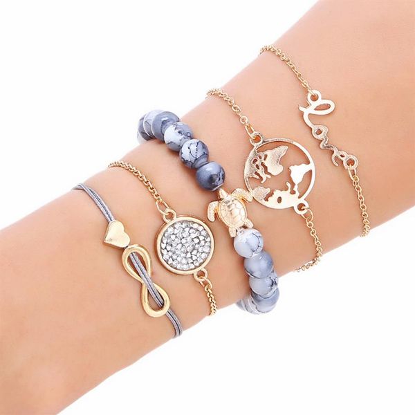 handmade jewelry whole fashion bracelet weaving love letter love world map turtle beaded bracelet five-piece set279o, Black
handmade jewelry whole fashion bracelet weaving love letter love world map turtle beaded bracelet five-piece set279o, Black