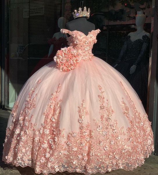 2022 luxury vintage peach pink puffy quinceanera dresses off shoulder lace appliques 3d floral flowers ball gown vestidos de dress guest, Blue;red
2022 luxury vintage peach pink puffy quinceanera dresses off shoulder lace appliques 3d floral flowers ball gown vestidos de dress guest, Blue;red