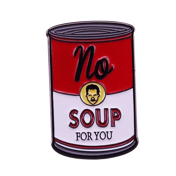 warhol campbell soup inspired "no soup for you" funny quotes can brooch seinfeld inspired badge, Blue
warhol campbell soup inspired "no soup for you" funny quotes can brooch seinfeld inspired badge, Blue