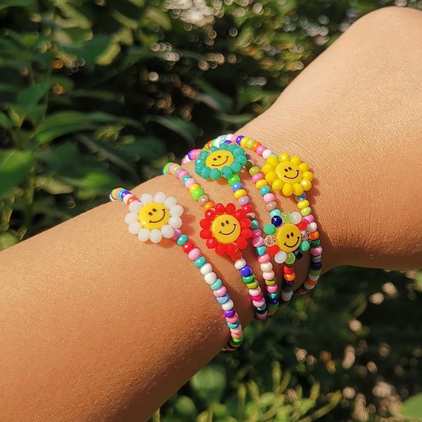 zx bohemian handmade strand beaded face flower bracelet for women girls adjustable beads chain charm bangle wholesale jewelry, Black
zx bohemian handmade strand beaded face flower bracelet for women girls adjustable beads chain charm bangle wholesale jewelry, Black