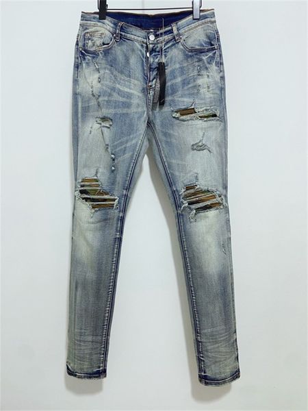 mens jeans distressed motorcycle biker jean rock skinny slim ripped hole letter uality brand hip hop denim pants, Blue
mens jeans distressed motorcycle biker jean rock skinny slim ripped hole letter uality brand hip hop denim pants, Blue