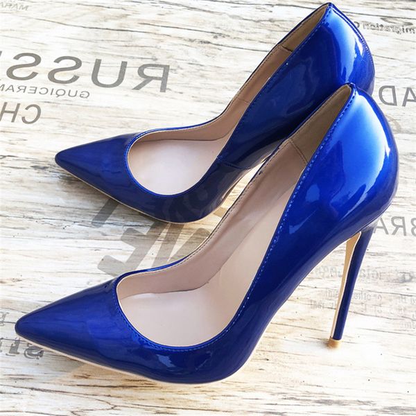 brand red bottom shoes fashion glossy royal blue women patent pointed toe stiletto pumps 8cm 10cm 12cm red soles high heels ladies wedding d, Black
brand red bottom shoes fashion glossy royal blue women patent pointed toe stiletto pumps 8cm 10cm 12cm red soles high heels ladies wedding d, Black