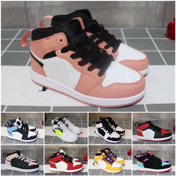 whole children shoes 1 store kids basketball shoes s 26-35247h, Black