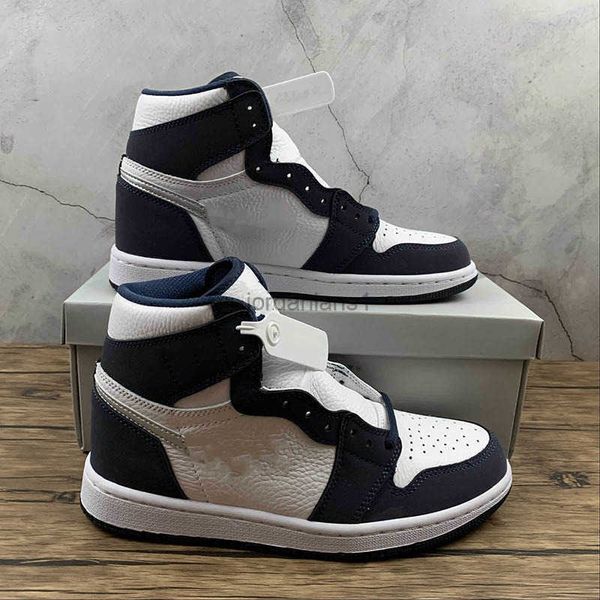 boots jumpman 1 high midnight navy shoes outdoor snkrs sports with original box fast delivery, Black