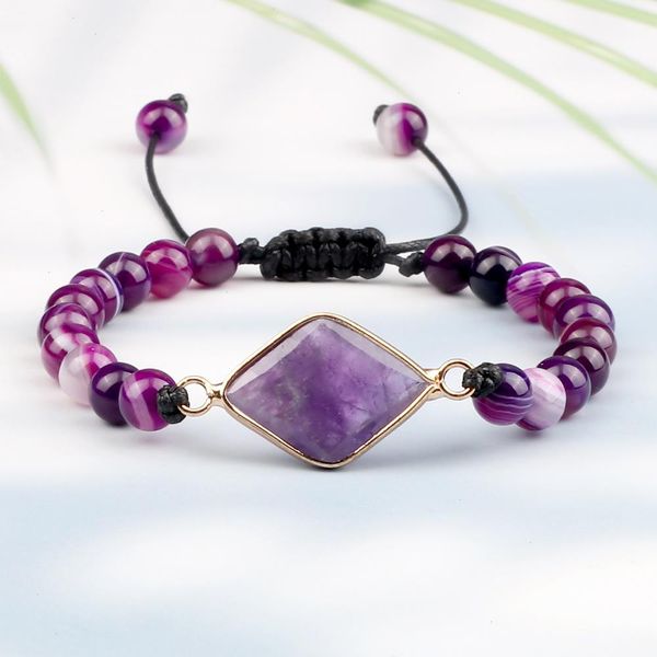 natural purple stripe onyx strand stone adjustable beads bracelets braided string bangle yoga bohemia handmade women men jewelry gifts, Black
natural purple stripe onyx strand stone adjustable beads bracelets braided string bangle yoga bohemia handmade women men jewelry gifts, Black