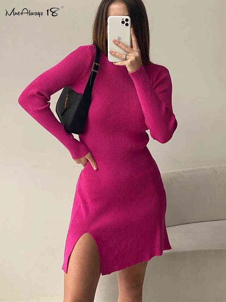 mnealways18 long sleeves autumn winter woman knitted dress office ladies turtleneck bodycon dresses split mini knitting dress t220819, Black;gray
mnealways18 long sleeves autumn winter woman knitted dress office ladies turtleneck bodycon dresses split mini knitting dress t220819, Black;gray