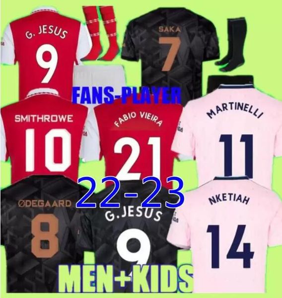 22 23 jesus smith rowe pepe saka arsen soccer jerseys fans player version odegaard martinelli nketiah 2021 2022 2023 football shirt men kids, Black;yellow
22 23 jesus smith rowe pepe saka arsen soccer jerseys fans player version odegaard martinelli nketiah 2021 2022 2023 football shirt men kids, Black;yellow