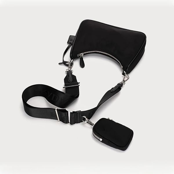 2023 black nylon shoulder messenger bag for women luxury handbag hobo designer with mini pocket brand female crossbody fashion bag
2023 black nylon shoulder messenger bag for women luxury handbag hobo designer with mini pocket brand female crossbody fashion bag