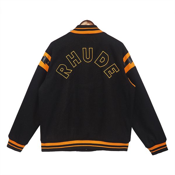 hip hop leather brown black jacket men women heavy fabric woolen coat baseball jacket, Black;brown
hip hop leather brown black jacket men women heavy fabric woolen coat baseball jacket, Black;brown