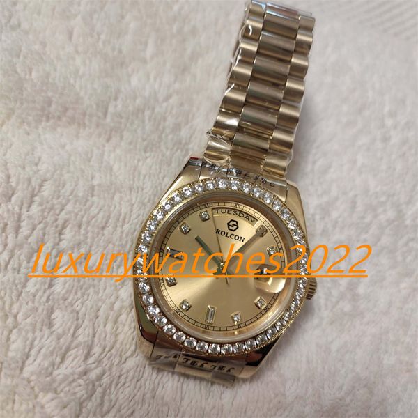 mp factory mens watch 40mm stainless steel 18k yellow gold diamond dial 218348 automatic movement mechanical sapphire luminous wristwatch, Slivery;brown
mp factory mens watch 40mm stainless steel 18k yellow gold diamond dial 218348 automatic movement mechanical sapphire luminous wristwatch, Slivery;brown