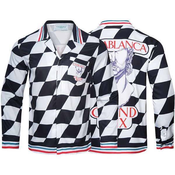men's dress shirt luxury slim silk t-shirt long sleeve casual business clothing plaid brand 21 color -3xl casablanc, White;black
men's dress shirt luxury slim silk t-shirt long sleeve casual business clothing plaid brand 21 color -3xl casablanc, White;black