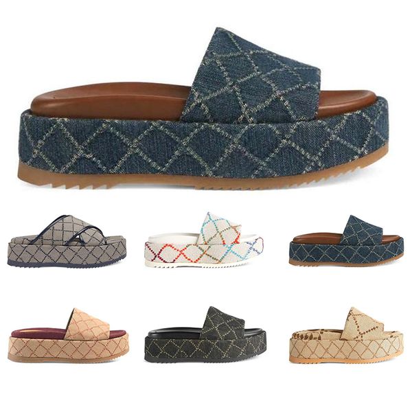2022 men women platform slipper sandal luxury designer black blue and ivory linen fabric popular fashion canvas slides slippers
2022 men women platform slipper sandal luxury designer black blue and ivory linen fabric popular fashion canvas slides slippers