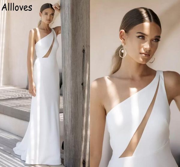 fashion one shoulder boho wedding gowns hollow sleeveless beach garden bridal dresses sweep train backless modern simple satin sheath brides, White
fashion one shoulder boho wedding gowns hollow sleeveless beach garden bridal dresses sweep train backless modern simple satin sheath brides, White