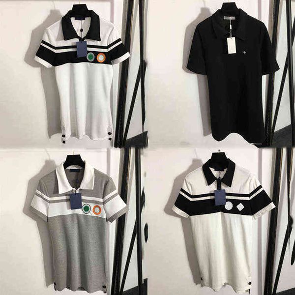 designer letter womens polo shirts dresses summer short sleeve casual skirts charm lady dress clothing, Black;gray
designer letter womens polo shirts dresses summer short sleeve casual skirts charm lady dress clothing, Black;gray