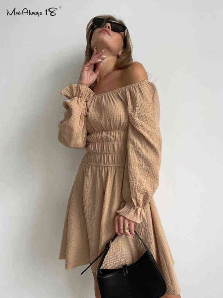 mnealways18 off shoulder women khaki dress elastic waist ruched dress female chic petal sleeve short a-line dresses fall t220819, Black;gray
mnealways18 off shoulder women khaki dress elastic waist ruched dress female chic petal sleeve short a-line dresses fall t220819, Black;gray