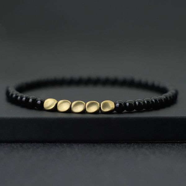 antique handmade 4mm natural stone strand beads bracelet small copper beaded tiger eye hematite braclet for men wristband jewelry homme, Black
antique handmade 4mm natural stone strand beads bracelet small copper beaded tiger eye hematite braclet for men wristband jewelry homme, Black