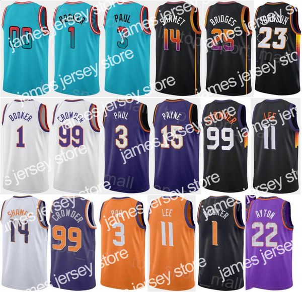 new screen print men youth basketball chris paul jersey 3 devin booker 1 deandre ayton 22 mikal bridges 25 jae crowder 99 cameron johnson 23, Black;red
new screen print men youth basketball chris paul jersey 3 devin booker 1 deandre ayton 22 mikal bridges 25 jae crowder 99 cameron johnson 23, Black;red