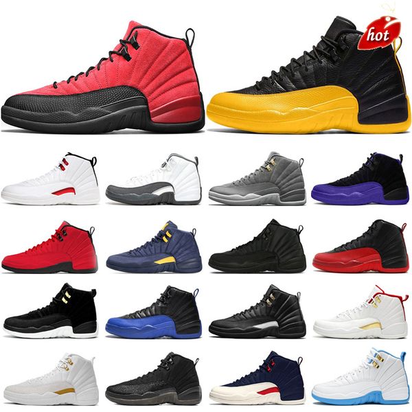 12s men basketball shoes jumpman 12 university gold blue dark concord indigo twist reverse flu game royal playoffs mens trainers sports, Black
12s men basketball shoes jumpman 12 university gold blue dark concord indigo twist reverse flu game royal playoffs mens trainers sports, Black