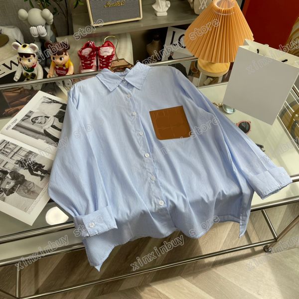 xinxinbuy men women designers casual shirts blue white vertical stripe leather print cotton long sleeve turn down collar streetwear white xs, White;black
xinxinbuy men women designers casual shirts blue white vertical stripe leather print cotton long sleeve turn down collar streetwear white xs, White;black