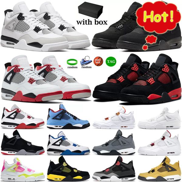 with box men women basketball shoes jumpman 4 4s sneaker military black cat fire red thunder sail white oreo pure money dark mocha
with box men women basketball shoes jumpman 4 4s sneaker military black cat fire red thunder sail white oreo pure money dark mocha