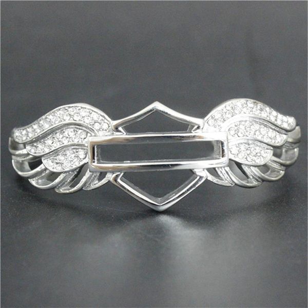 support dropship design crystal biker bracelet 316l stainless steel fashion jewelry lady girls motorbiker style wings brace292k, Golden;silver
support dropship design crystal biker bracelet 316l stainless steel fashion jewelry lady girls motorbiker style wings brace292k, Golden;silver