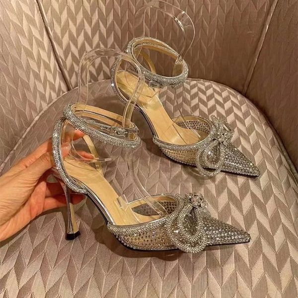 glitter bowties mach high-heeled shoes pumps crystal embellished rhinestone evening shoes pvc spool heels sandals ankle strap women luxury 2, Black
glitter bowties mach high-heeled shoes pumps crystal embellished rhinestone evening shoes pvc spool heels sandals ankle strap women luxury 2, Black