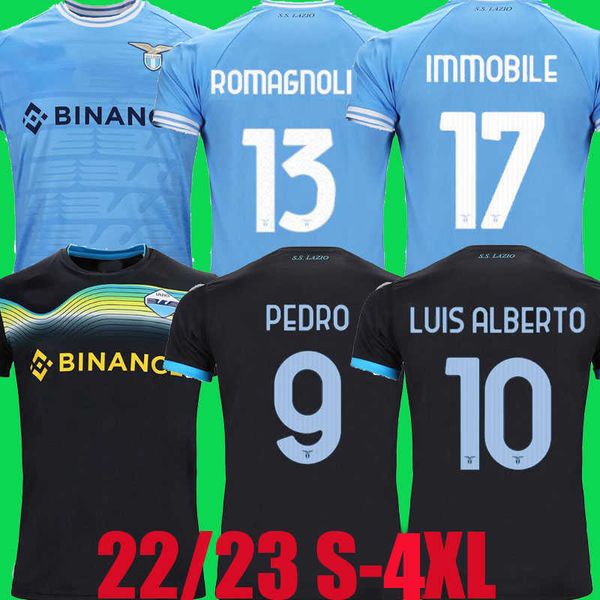 22 soccer jerseys 23 lazio soccer jerseys romagnoli sergej 2022 2023 laz anniversary football shirt pedro luis alberto immobile men kids kit, Black;yellow
22 soccer jerseys 23 lazio soccer jerseys romagnoli sergej 2022 2023 laz anniversary football shirt pedro luis alberto immobile men kids kit, Black;yellow