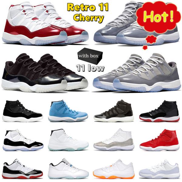 with box 11 11s basketball shoes men women cherry 72-10 low cool grey 25th anniversary bred pantone pure violet mens trainers sport sneakers, Black
with box 11 11s basketball shoes men women cherry 72-10 low cool grey 25th anniversary bred pantone pure violet mens trainers sport sneakers, Black