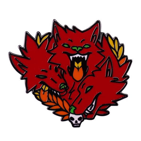 classic game rpg hadess cerberuss enamel brooch metal badges three-headed dog lapel pin fashion jewelry accessories, Blue
classic game rpg hadess cerberuss enamel brooch metal badges three-headed dog lapel pin fashion jewelry accessories, Blue