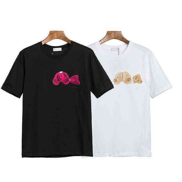 hight quality mens women teddy bear printed t-shirts black white tee men womens palm short sleeve tees designer pa cotton clothes, White;black
hight quality mens women teddy bear printed t-shirts black white tee men womens palm short sleeve tees designer pa cotton clothes, White;black