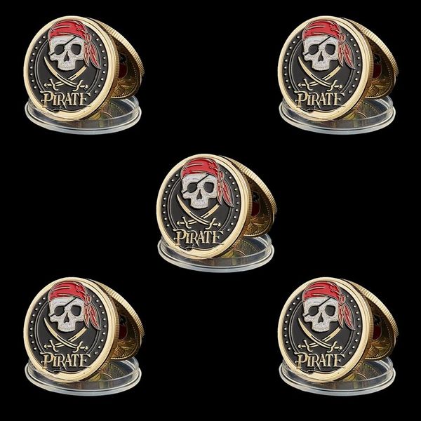5pcs lot movie pirate skull gold plated aztec coin craft jack sparrow medallion skull medal collection badge gift257g
5pcs lot movie pirate skull gold plated aztec coin craft jack sparrow medallion skull medal collection badge gift257g