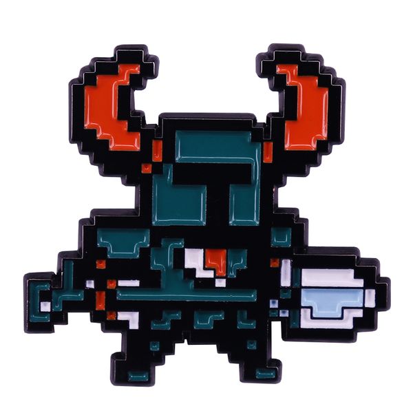 classic sprite lapel pin based on the hit game shovel knight brooch prepare to taste the shovel justice, Blue
classic sprite lapel pin based on the hit game shovel knight brooch prepare to taste the shovel justice, Blue