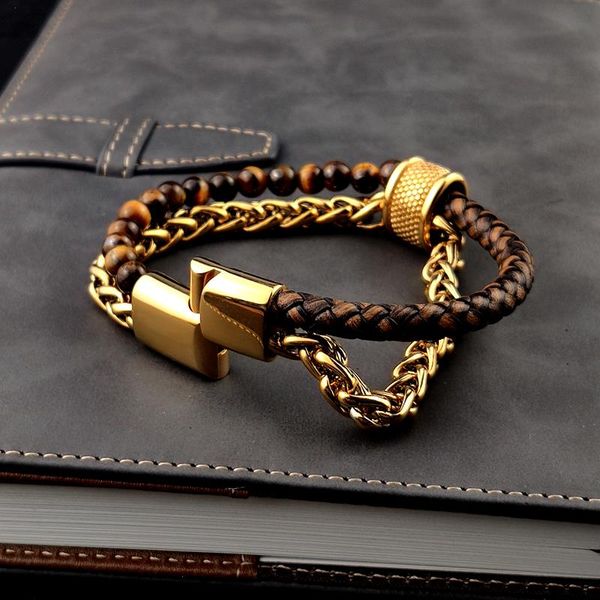 mingao custom name charm chakra strands for men natural stone gold beaded bracelets golden chain women magnetic cuban link bracelet, Black
mingao custom name charm chakra strands for men natural stone gold beaded bracelets golden chain women magnetic cuban link bracelet, Black
