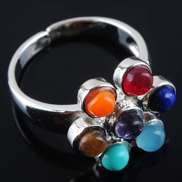 fashion natural stone mixed open rings adjustable rainbow gem for jewelry 7 chakra colors women finger ring wholesale x3008, Golden;silver
fashion natural stone mixed open rings adjustable rainbow gem for jewelry 7 chakra colors women finger ring wholesale x3008, Golden;silver