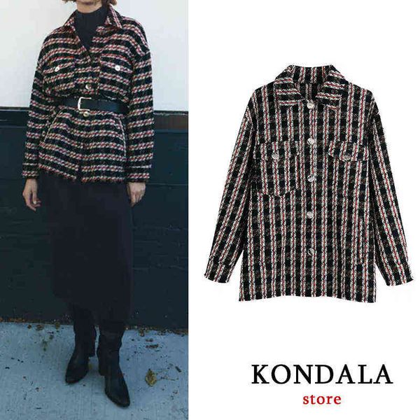 kondala za 2021 office lady plaid oversized blazer women single button fashion autumn casual jackets female elegant mujer jackets j220813, White;black
kondala za 2021 office lady plaid oversized blazer women single button fashion autumn casual jackets female elegant mujer jackets j220813, White;black