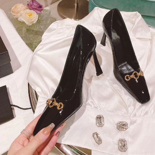 dress shoe summer women low heel pupms ladies solid color metal decor single office party shoes zapatos mujer, Black
dress shoe summer women low heel pupms ladies solid color metal decor single office party shoes zapatos mujer, Black