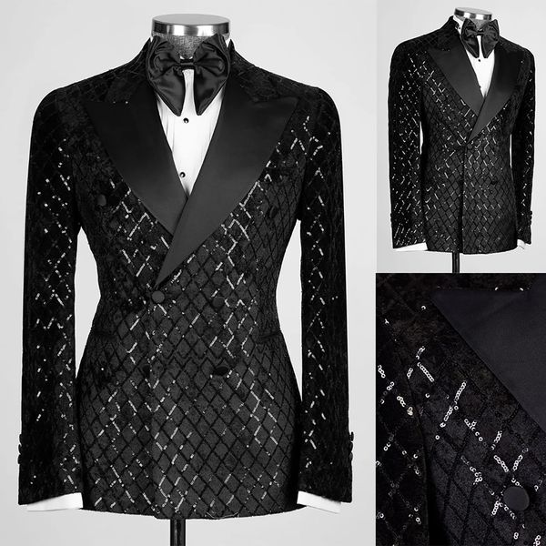 designer fashion celebrity mens customized wedding tuxedos brilliant black sequins runway groom wear dinner prom party blazer one piece, Black;gray
designer fashion celebrity mens customized wedding tuxedos brilliant black sequins runway groom wear dinner prom party blazer one piece, Black;gray