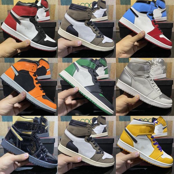 2022 men women basketball shoes 1s jumpman 1 high mid bordeaux atmosphere bred patent university blue hyper royal pale ivory mens tr bwf, Black
2022 men women basketball shoes 1s jumpman 1 high mid bordeaux atmosphere bred patent university blue hyper royal pale ivory mens tr bwf, Black