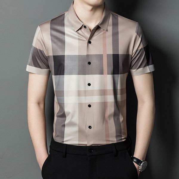 2022 new style men's casual shirts autumn shirt fashion plaid short-sleeved asian size li004, White;black
2022 new style men's casual shirts autumn shirt fashion plaid short-sleeved asian size li004, White;black