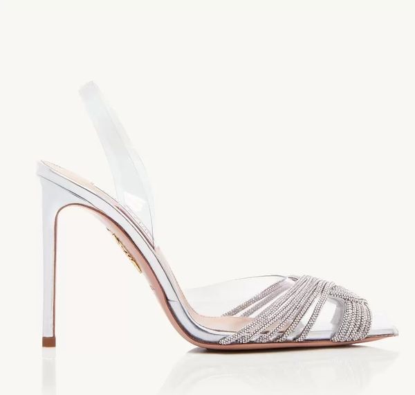 2023 elegant summer brands gatsby sandals shoes & pointed toe slingback pumps crystal swirls pvc toecaps high heels dress party wedding eu35, Black
2023 elegant summer brands gatsby sandals shoes & pointed toe slingback pumps crystal swirls pvc toecaps high heels dress party wedding eu35, Black